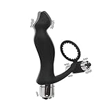 Masaje de Próstata, Vibrador Anal Consolador, Silicona Masaje de Vibración Masajeador de Próstata