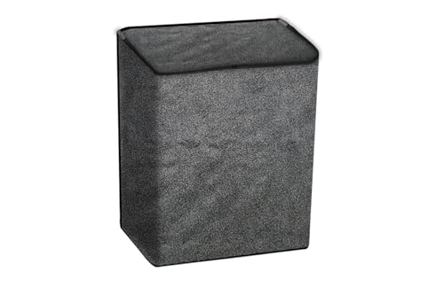 Image of The Furnishing Tree Waterproof and Dustproof PVC Washing Machine Cover Compatible for Voltas Beko 9 Kg Semi-Automatic Top Loading WTT90UHA /OK5B1B1S23, Sand Pattern Grey