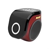Kivivaka Contador electrónico de anillos de dedo con LCD, recargable de 12 g para correr y seguimiento diario (rojo)