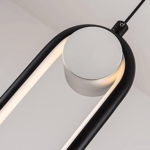 Iluminación colgante de anillo largo con acabado premium para la cabecera 7