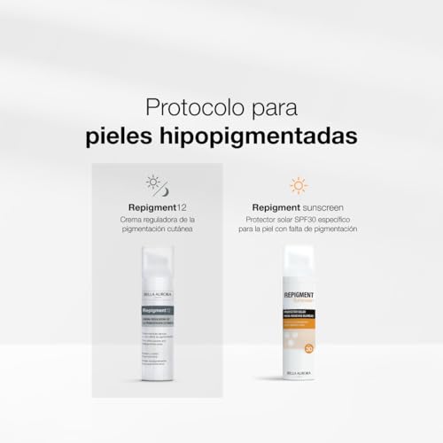 Miniatura 8 de Bella Aurora Crema Para Mitigar Las Consecuencias Estéticas Del Vitíligo Repigmentante De La Piel Para Manchas Blancas O Déficit De Pigmentación Repigment12, 75 Ml