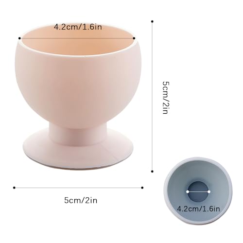 Image of 3-Pack Silicone Doorknob Covers, Round Door Knob Protectors - Wall Bumpers, Dust Covers, Noise Reducers, Easy to Install (Pink)