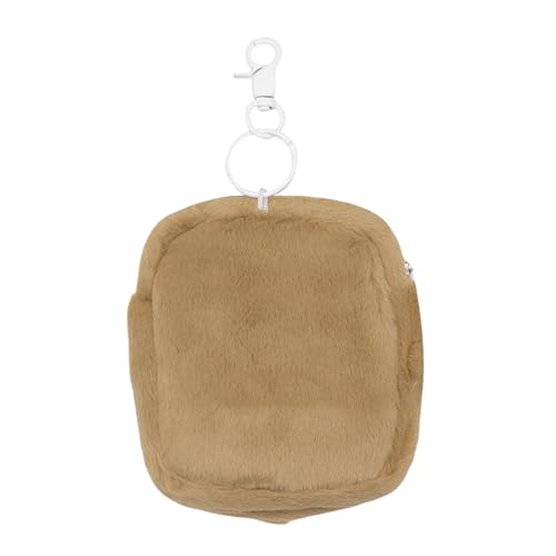 Cute Plush Photocard Holder with Keychain 3D Lovely Cartoon Photo Sleeve ID Credit Card Holder Protector3