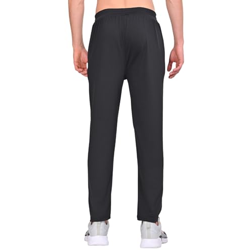Image of HALFSPACE Men's Polyester Lycra Track Pant | Track Pants for Men | Casual Stretchable Track Pant | Slim Fit Gym Sports Lower for Men | Solid Activewear Trouser Pant