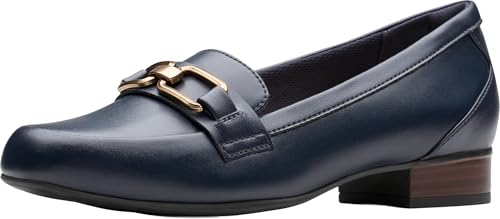 Clarks Women's Juliet Echo Flats, Navy Leather, 10 - image 1