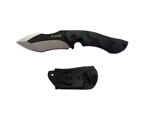 Range HK07 cuchillo de acampada de acero inoxidable 420, 19.8 cm, 9cm hoja x 10.8cm mango antideslizante G10