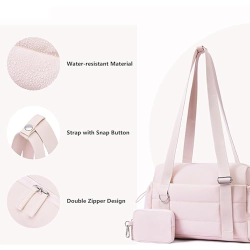 Fitness Bag, Small Gym Bag, Mini Duffle with Wet Pocket, Adjustable Shoulder Straps, Spacious Interior, 29x10.6x20cm/11.42x4.17x7.87 Inches for Weekender4