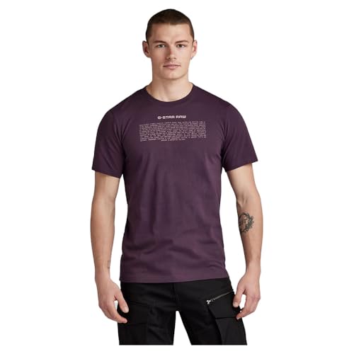 G-Star Homme T-Shirt Poem Slim, Violet (lt maze D23902-336-8880), L