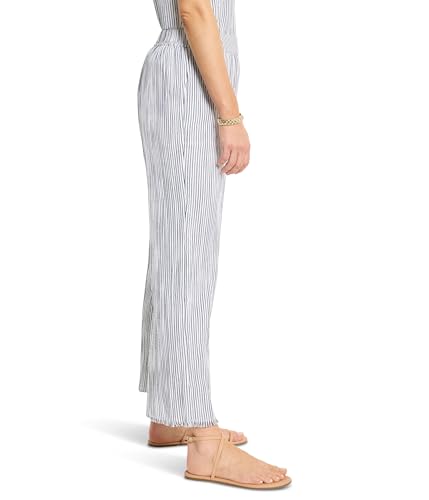 NIC+ZOE Women's 28" Pinstripe Gauze Wide-Leg Pants2