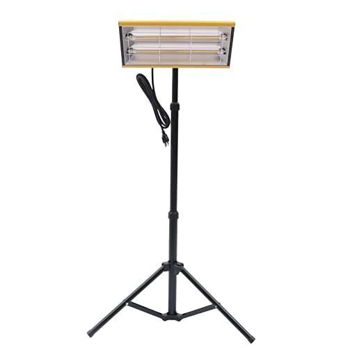 XUFOPLY Infrared Paint Curing Lamp, 110V 2000W 200? Halogen Portability Adjusting Height Between 25.59-59.84 for Car Body Repair Paint Curing Systems & Body Repair Tool