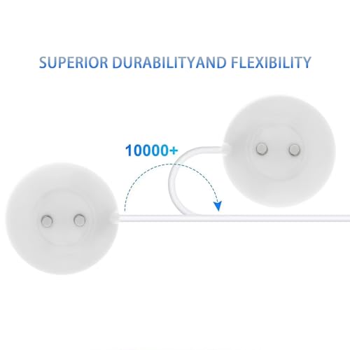 YiKaiEn 12mm Magnetic Rose Charger USB Cable 2.7ft, Replacement Charging Cord, Compatible with Massager and More