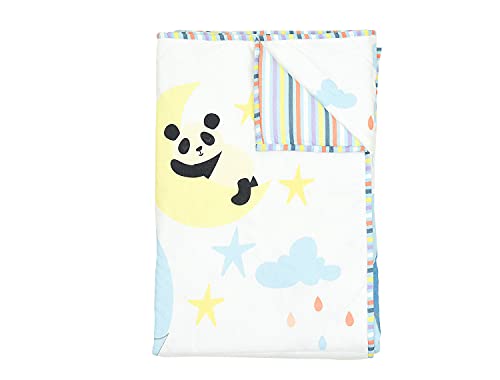 Image of Baby Jalebi Personalized Reversible Soft Organic Cotton Baby Blanket (Bubba Bear, Initials inchS inch)