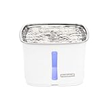 PetSafe Viva Cat Water Fountain (64oz/1.8L) – Indoor Water Dispenser for Cats and Small Dogs, Stainless-Steel Bowl with Whisper Quiet Pump, Dishwasher Safe, Easy to Clean, Water Filters Included