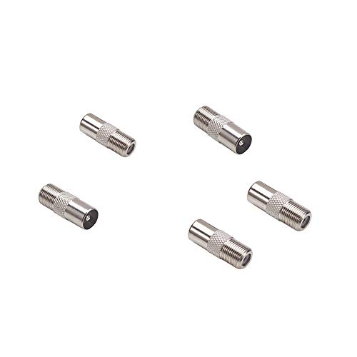 - Adattatore coassiale RF da femmina a TV PAL maschio 5 pezzi