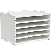 Amazon.co.jp: 壁掛けラック 多機能 卓上収納ラック レターケース 6段