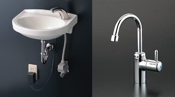 Amazon | TOTO 手洗器セット 壁掛手洗器【L30D】 給水栓【TL155AFR