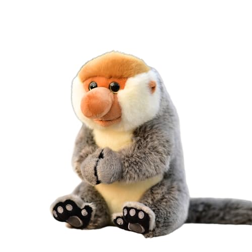 Peluche singe proboscis haut de gamme collection Bornéo