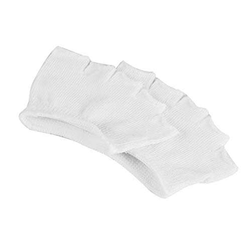 Beavorty Womens Cotton Open Toe Socks 4 Pack No Show Socks Peep Toe Design Comfortable for Yoga Fitness