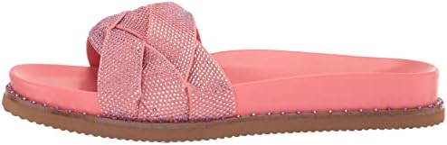 Vince Camuto Women's Footwear Women's Kevind Woven Flat Sandal Slide, Ultra Coral, 9.5 | Image 7