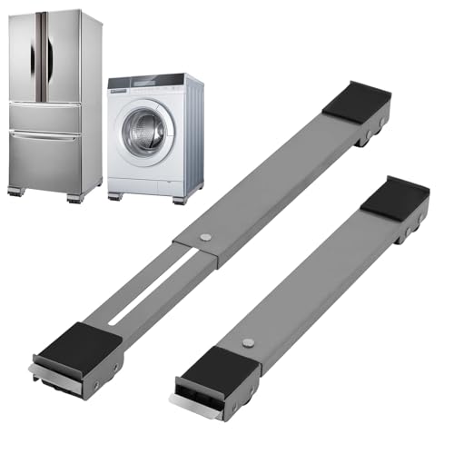 La Mejor Recopilación de Base Con Ruedas para Lavadora los más solicitados. 45 40-69cm Base Para Lavadora Con Ruedas, Soporte De Refrigerador Extensible, Carga 200Kg, Doble Fila 24 Ruedas, Diseño Con Freno Bloqueable, Ideal Para Diversos Electrodomésticos y...