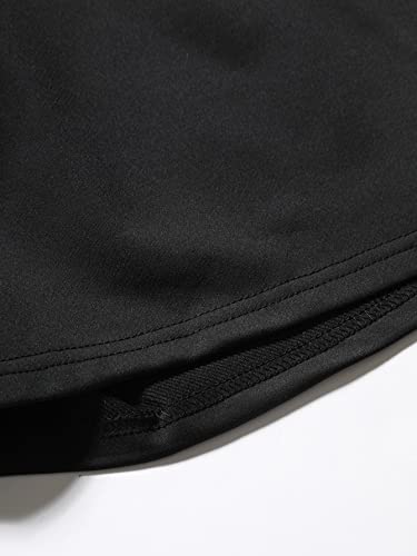 OYOANGLE Men's Reflective Expression Print Drawstring Waist Athletic Workout Track Shorts with Pockets3