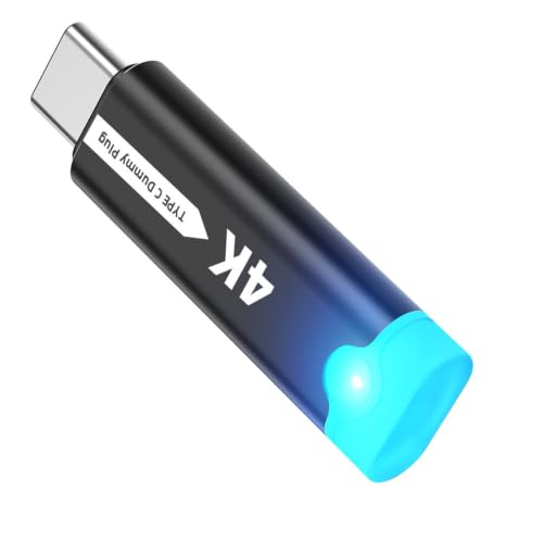 Adaptador DisplayPort tipo C virtual 4K de aluminio con sistema Plug and Play