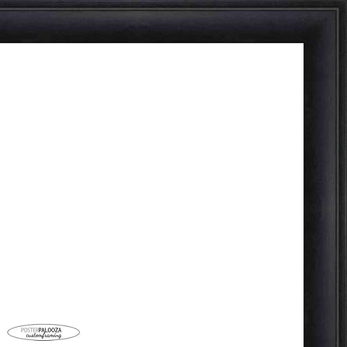 Miniatura 2 de Poster Palooza 9.5x12.5 Black Frame for 5.5x8.5 Diplomas & Certificates Acid-Free Black Mat Contemporary Black Certificate Frame With UV Acrylic,