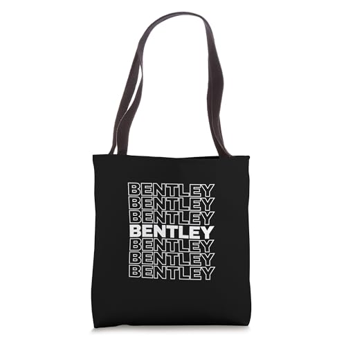 I Love Bentley Retro Pattern Personalized First Name Tote Bag