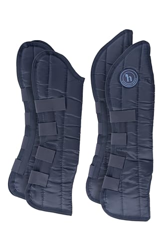 HORZE Horse Shipping Boots Set of 4 - Peacoat Dark Blue - Horse