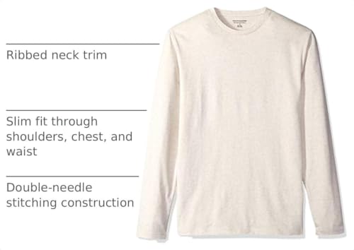 Image of Amazon Essentials Men's Slim-Fit Long Sleeve T-Shirt