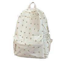 Mochila para adolescentes y niñas, mochila para escuela primaria, secundaria, escuela, mochila ligera para mujer, viajes, casual, flores rosas, medio, ocio (flor ), 40 x 11 x 30 cm, B, Refer to