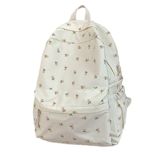 Genérico Mochila floral | Mochila de viajes para mujeres, mujeres livianas Viajes en mochilas casual, mochilas de flores de de gran capacidad para niñas