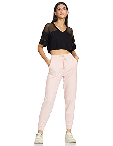 Image of Marks & Spencer Women's Cotton Solid High Rise Regular Fit Jogger