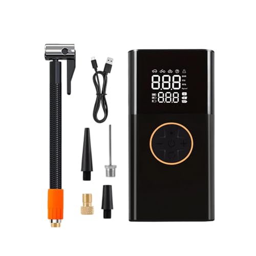 Compresor recargable de 5 modos con pantalla digital para inflador de neumáticos de coche rápido