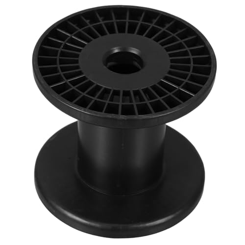 PRETYZOOM Versatile 100mm Diameter Cable Tool Hand Wheel Line Reel Plastic Spool for Cable Storage Wire Packaging