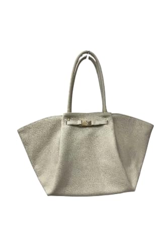 Sac à bandoulière en cuir véritable femme Gotham grand sac italien 58x28x16 cm