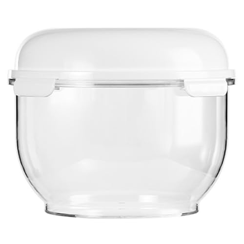 Recipiente para fermentación de masa de pan de 3L con tapa transparente de PP