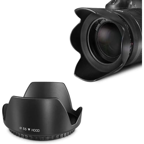 Image of MOSTOS - 55mm Hood for Sony 28-70mm F3.5-5.6 FE OSS,E 18-135mm f /3.5-5.6 OSS for Sony (Make Sure O55 is Written ON Your Lens)