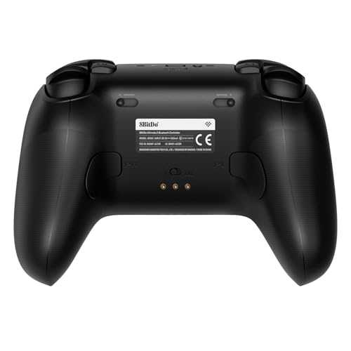 undefined 8BitDo Ultimate 2 Bluetooth コントローラー Switch/Switch 2 & Windows PC 用、TMR ジョイスティック付き Switch Pro コントローラー、切り替え可能なホール効果/触覚トリガー、振動とモーションコントロール、RGB ファイヤーリング（Black） の商品画像 3