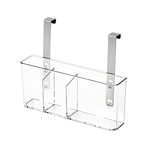 Armario de Cocina Sobre la Cesta de Almacenamiento de la Puerta,Canasta Organizadora de Soporte de Almacenamiento para Armario Carrito de ducha colgante,Solución de almacenamiento.(C) Cover