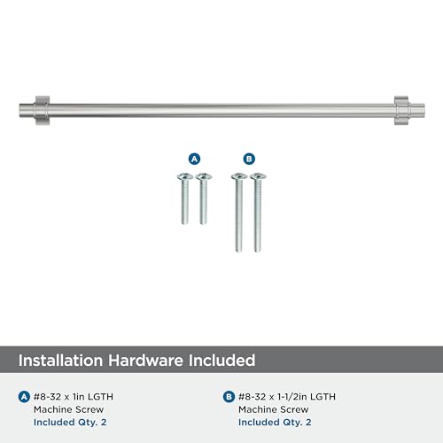 Image of Amerock Davenport 12-5 /8 inch (320mm) Center-to-Center Polished Chrome Cabinet Pull, BP3669826