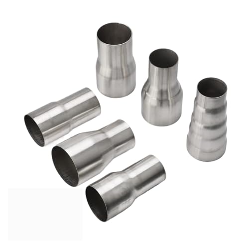 Image of Tailpipe Car Exhaust Reducer Connector Pipe Tube Adapter Intake Connection Joint CR1017 Stainless Steel OD:2" 2.2'' 2.5'' 3'' Car Exhaust Muffler Pipe(51MM-63MM)