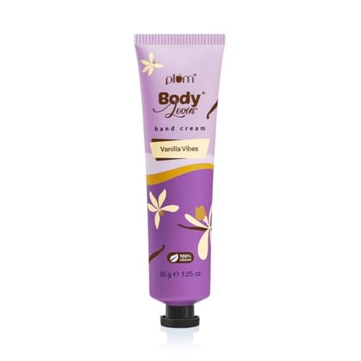 Plum BodyLovin' Vanilla Vibes Hand Cream | Ultra Moisturizing With Shea Butter | Non-Greasy & Lightweight | Irresistible Warm Vanilla Fragrance | Travel Friendly | 30g