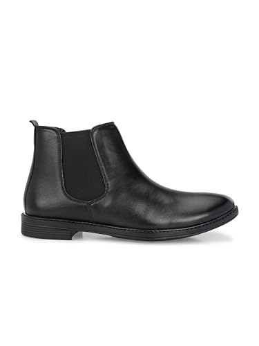 Image of AADI Men's Synthetic Leather Lightweight Comfortable Trendy Outdoor Casual Shoes Slip On Chelsea Boots