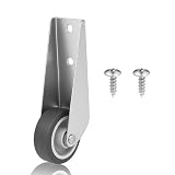 1 PCS Gate Caster Wheels Replacement, Sinking Door Bottom Pulley Directional Wheel Rubber Rolling Swivel Casters, Door Wheels Support Non-Slip Pulley Directional Wheel for Garden Gate Fence Tables