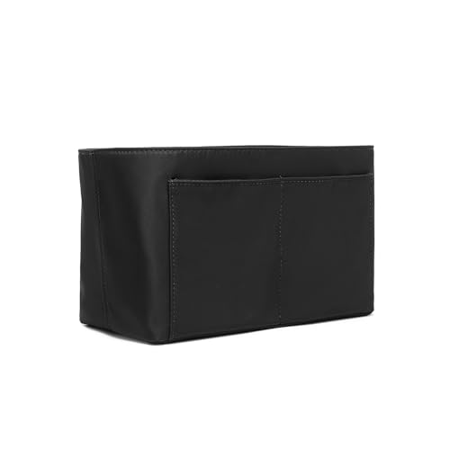 YONBEN PU leather Purse Organizer Insert Bag in Bag Felt Fabric Handbag Organizer 4 Sizes for Speedy Neverfull (Black,Small)