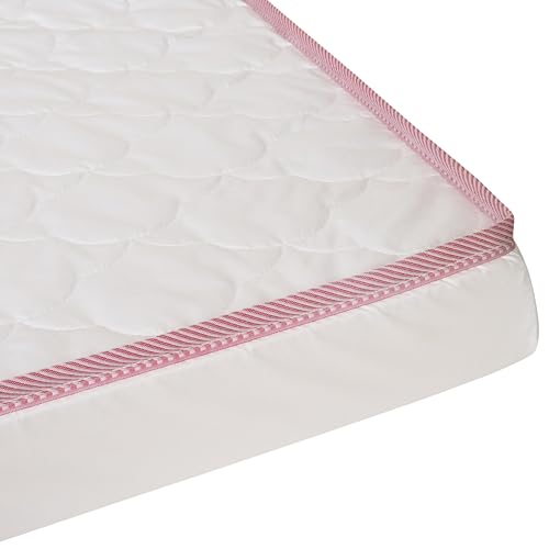 Babysom - Matelas Bébé/Enfant - 70x140 cm - Réversible Été/Hiver - Face Été Respirante & Face Hiver Ouatinée - Épaisseur 8 cm - sans Traitement Chimique - Certifié Oeko-Tex - Ganse Rouge