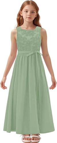 A-line Chiffon Flower Girls Dresses Junior Bridesmaid Dress Girls Wedding Party Dress