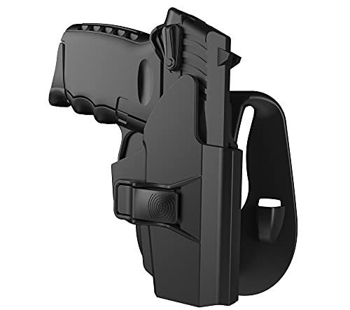 Paddle Holster for SCCY CPX-1 CPX-2, Right-Handed Holster for CPX-1RD CPX-2RD Gun, 60Â° Adjustable Level â…¡ Retention Belt Pistol Holsters with Index Finger Release Button, Open Carry Holsters, Black