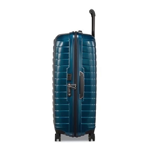 Image of Samsonite Proxis Large Hardside Luggage with Dual Spinner Wheels - Innovative Roxkin Lightweight Shell With Ultimate Durability- Includes TSA Lock, Ergonomic Telescoping Handle - Petrol Blue